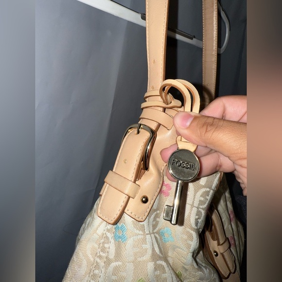 Vintage RARE Fossil Signature Flower Power Hobo Bag - Picture 5 of 13